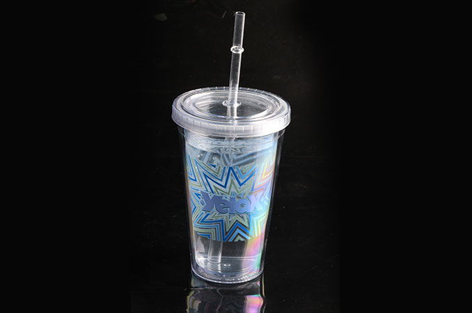 new products Cold drink promotional gift plastic tumbler with straw with custom logo