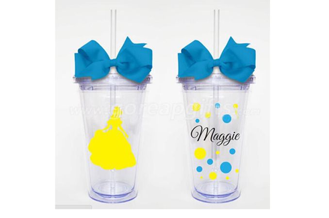 Manufacturer  High quality gifts mug  16oz BPA Free Plastic Double Wall Mason tumbler  Wholesale