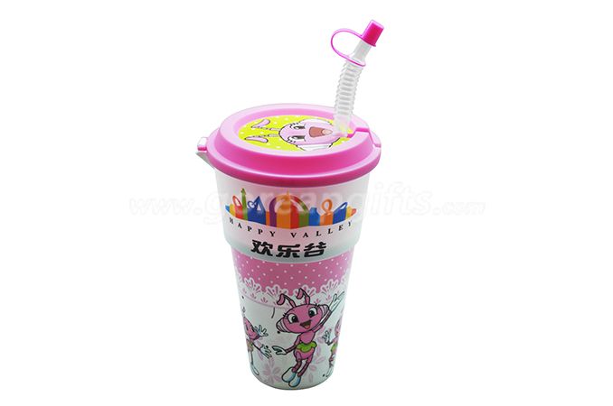 Reusable PP Custom printed 32 oz plastic popcorn cups