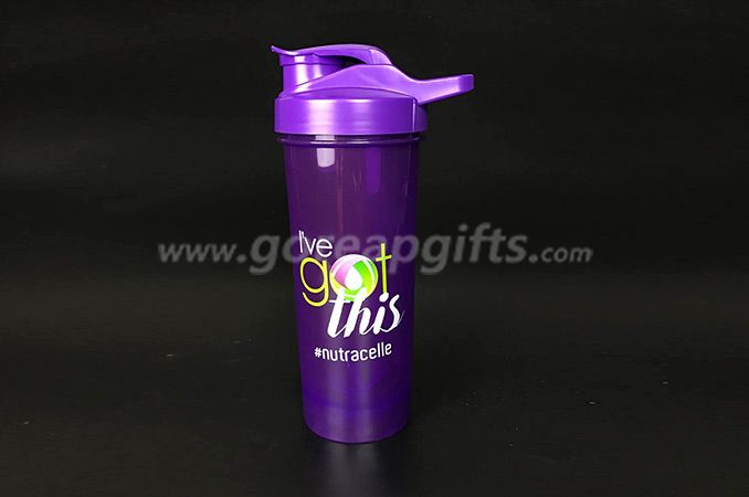 BPA free custom logo  PP plastic  shaker  water bottl  manufacturer