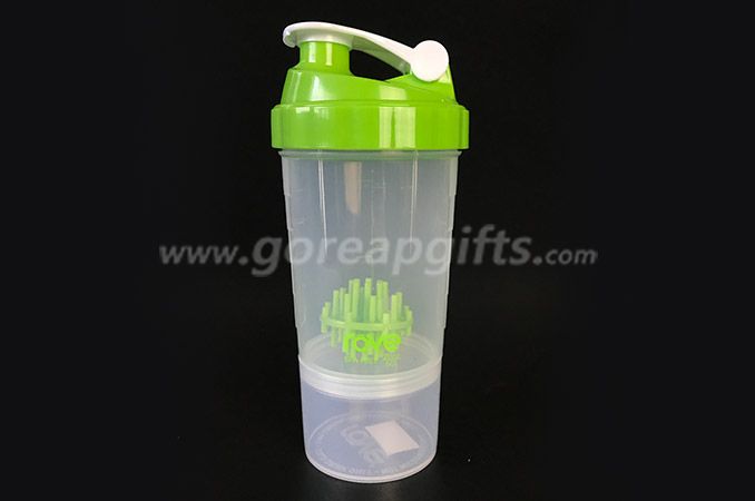 BPA free custom logo  PP plastic  shaker  water bottle  manufacturer 