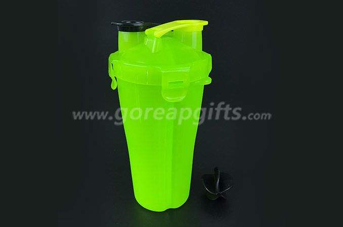BPA free custom logo PP plastic fitness shaker joyshaker water bottle