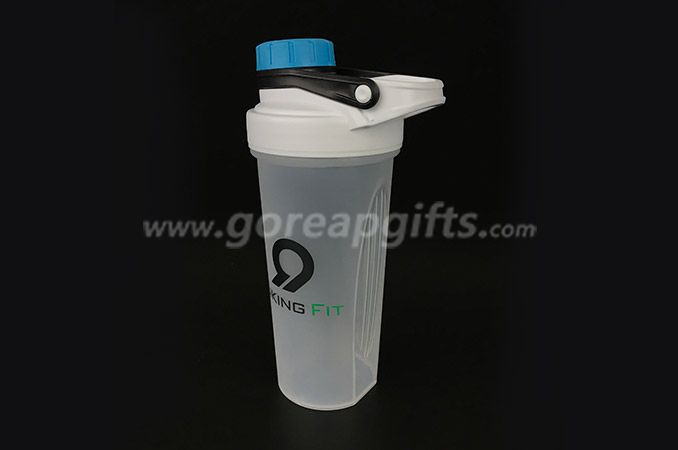 BPA free custom logo  PP plastic fitness shaker joyshaker water bottle