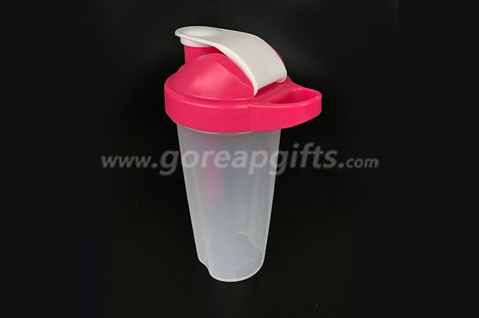 BPA free custom logo  PP plastic  shaker  water bottl  manufacturer 