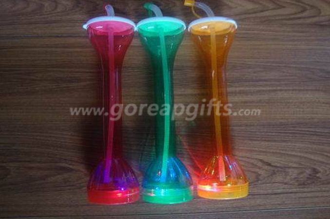 Colorful Plastic LED Yard juice  Cups