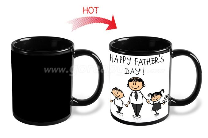 Father day  gifts  11OZ  heat changing magic ceramic mug 