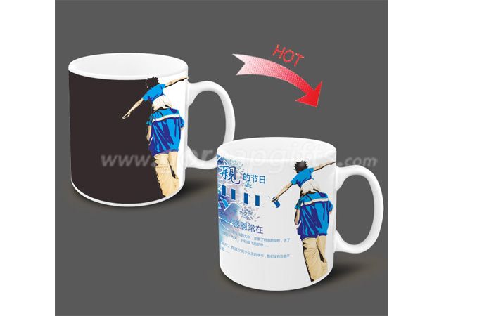 11OZ Father's Day Heat sensitive color changing ceramic mug  