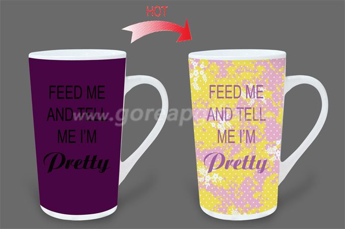 16oz I'm Pretty heat sensitive color changing ceramic magic mugs