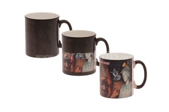 Photo sublimation full color changing ceramic coffee  mugs