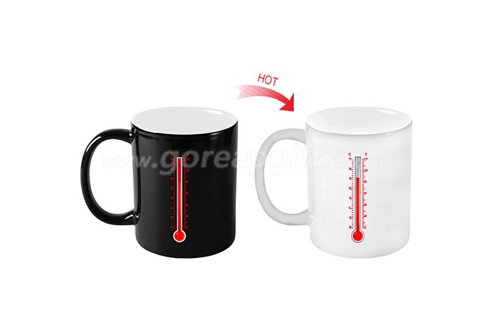  thermometer design full color changing magic mug 