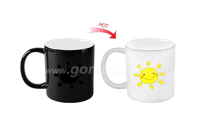 Factory custom 11oz full color change mug magic mug/heat sensitive mug