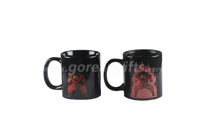 Goku magic cofee ceramic mug ,heat sentitive color changing mugs 