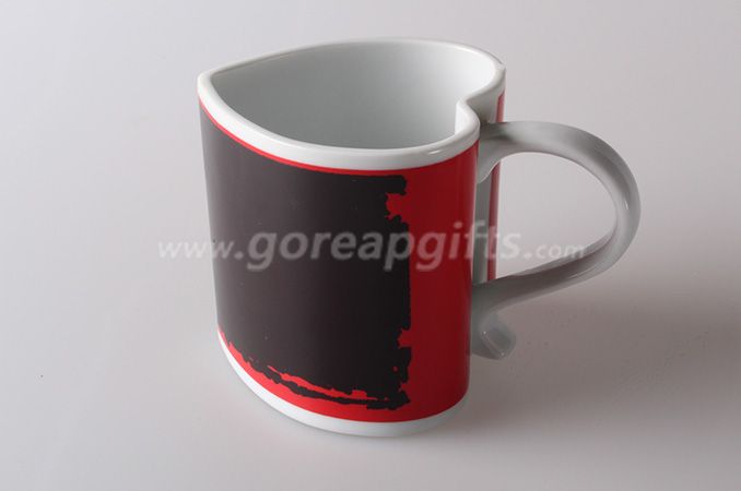  Heart shape valentine ceramic cofffe mug 