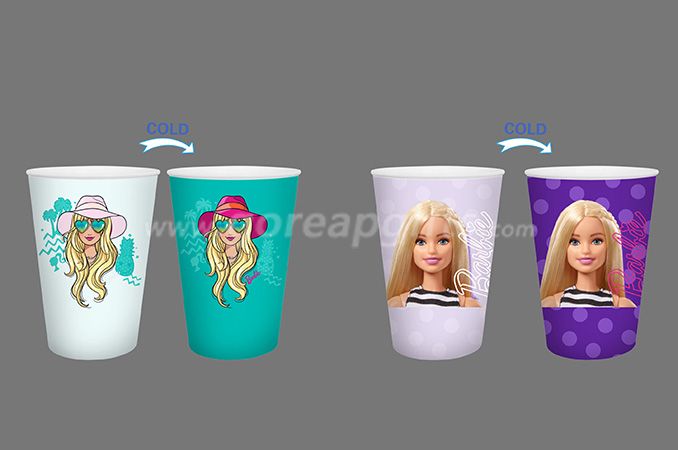 Disney Creative reusable single wall PP cold color changing beverage cup