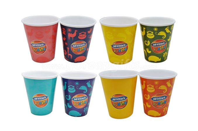 Single wall personalized color changing plastic PP  cup 