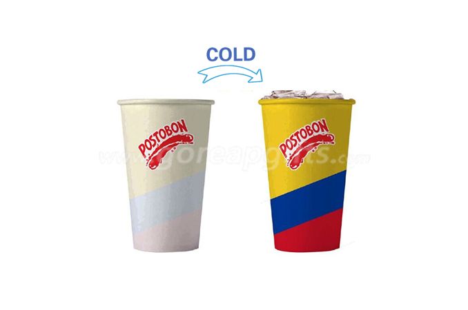 Creative reusable single wall PP cold color changing beverage cup
