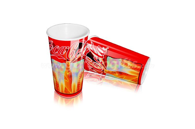 Beer Promotion Gift Foil single wall  PP Plastic Cups