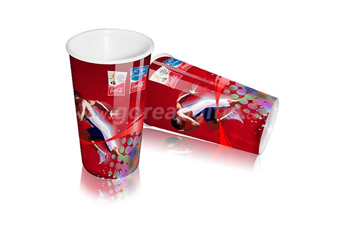 Plastic Cup Foil printing foil embossed plastic cup for promotion