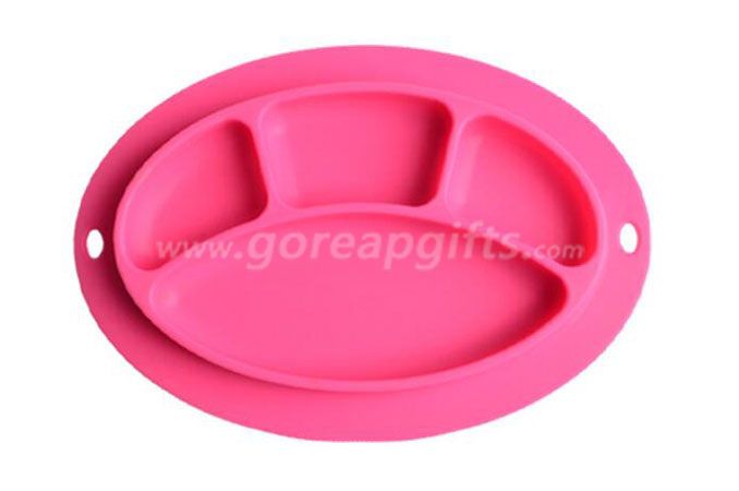 2017 high quality new design of the baby plate, anti-hot baby silicone plate