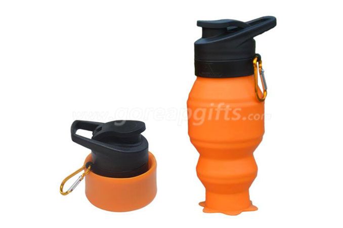 new items 2016 novelty gifts Best Eco friendly small silicon squeeze bottles foldable water bottle