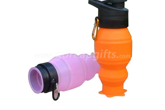 new items 2016 novelty gifts Best Eco friendly small silicon squeeze bottles foldable water bottle