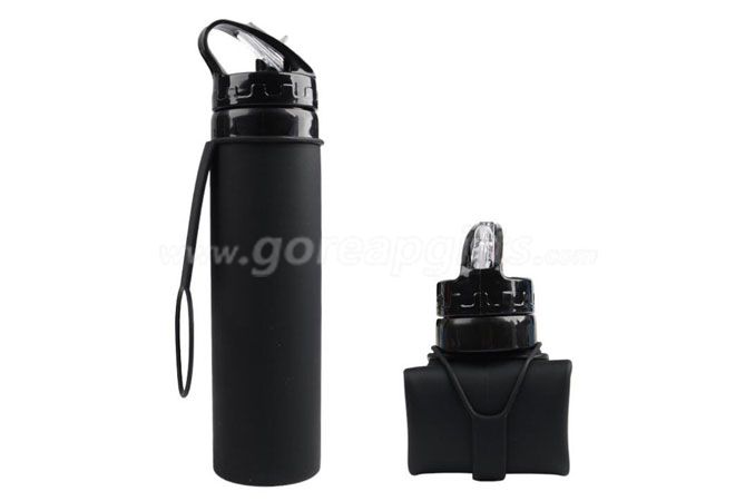 2017 Hot Sale Foldable Silicone Outdoor Sports Bottle manufacturer 
