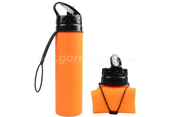 Wholesale Silicone Leak proof Collapsible Water Bottle manufacturer 