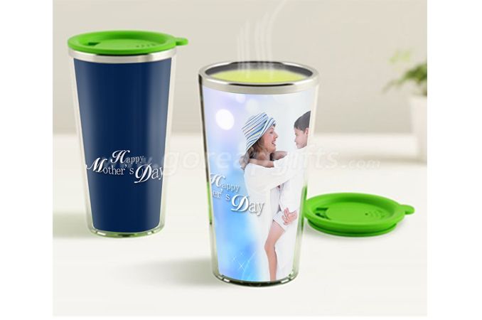 Mother's Day Gift ! 350ml Creative tempreture heat color changing stainless steel double wall mug