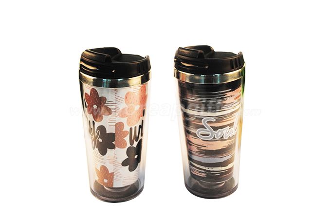 16OZ double wall hot  color changing stainless steel travel mug tumbler 