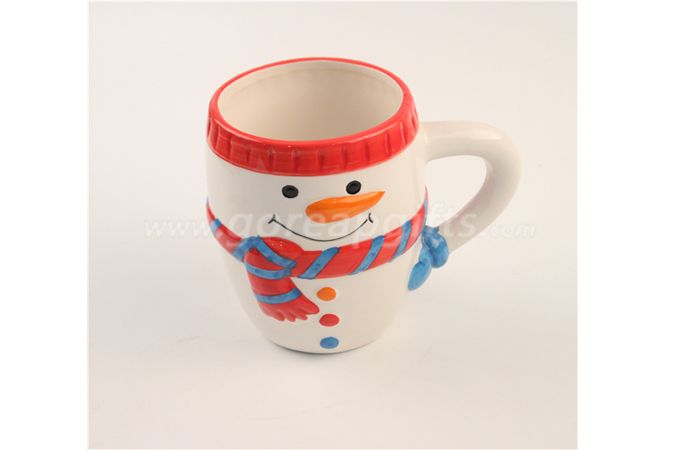 16OZ Foodgrade safe snowman ceramic mugs 