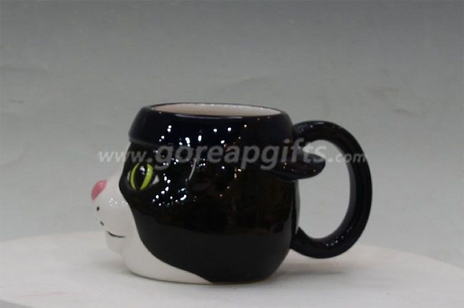11OZ creative animal shape dolomite ceramic coffee mug 