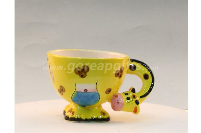 Foodgrade safe  creative animal shape ceramic mug 