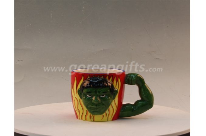 Foodgrade safe hulk design  ceramic coffe mug 