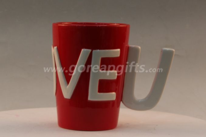 Creative shape 3D ceramic coffee mug  