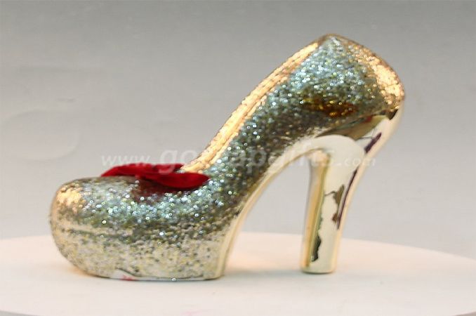 High heels  ceramic electroplating Piggy Bank