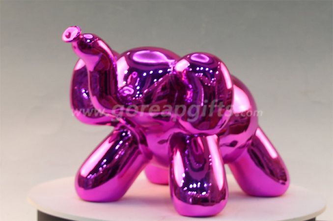 Purple elephant electroplated ceramic piggy Bank  money bank