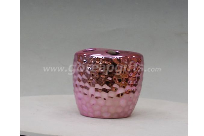 Pink electroplated money box Ceramic money box,ceramic piggy bank,ceramic coin bank