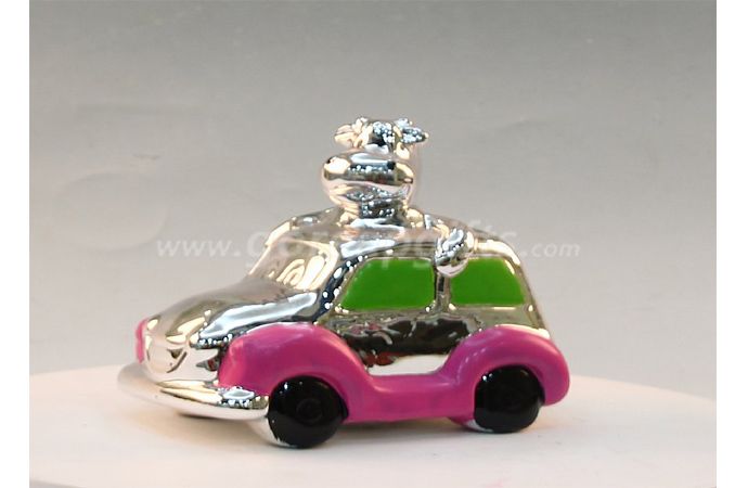  Car electroplated money box Ceramic money box,ceramic piggy bank,ceramic coin bank