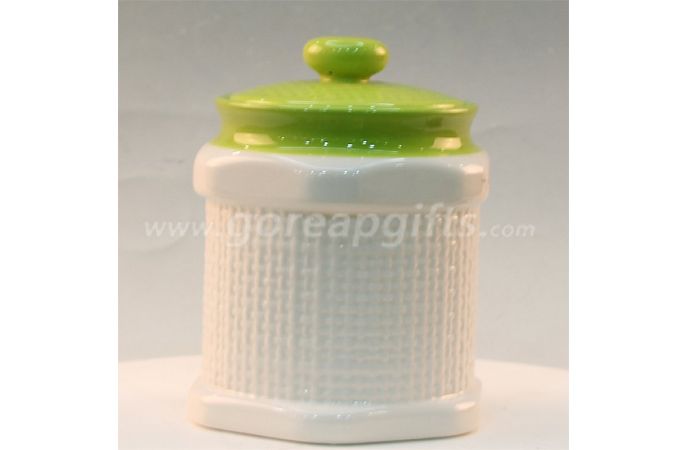 Home Decoration white ceramic jar for food candy sugar cookie