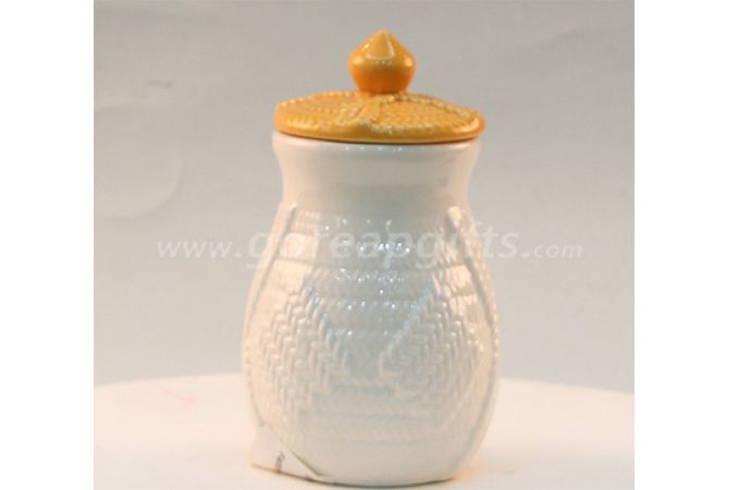 Ceramic storage Tea Coffee Sugar jars With Lid