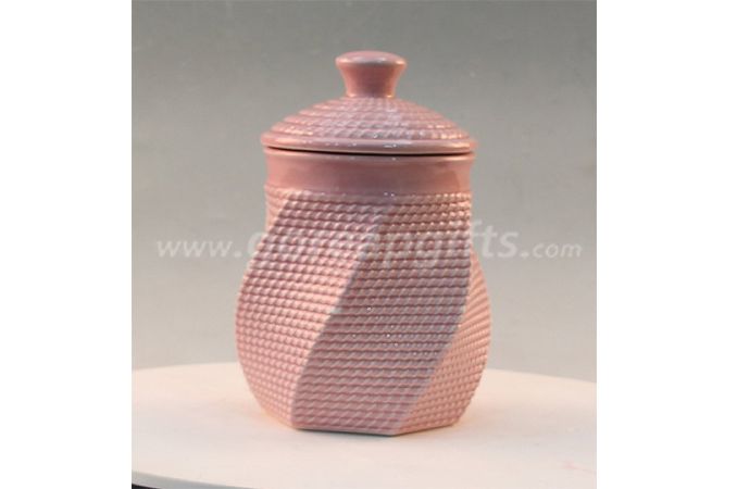 Terracotta ceramic stoneware cookie gray mini tea coffee sugar jar factory