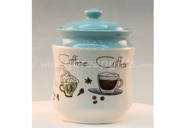 Home Decoration white ceramic jar for food candy sugar cookiess