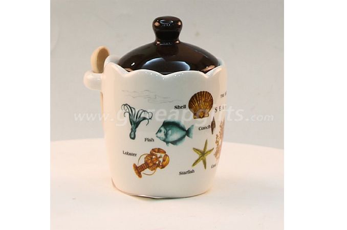 Factory produce  Home Decoration white ceramic jar for food candy sugar cookie