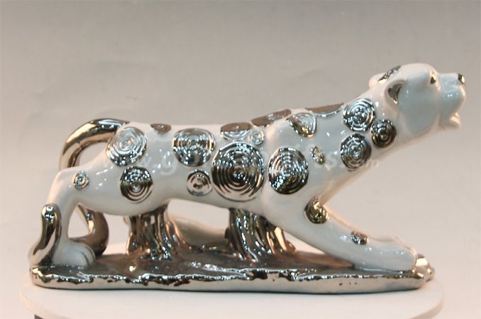 Leopard home decoration ceramic ware 