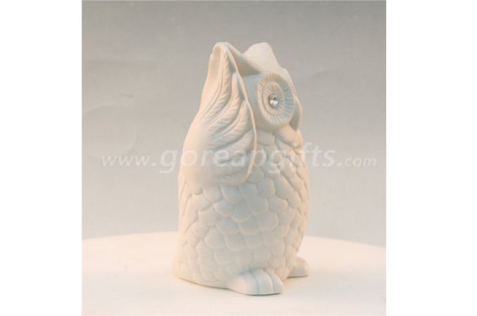 White  hedgehog home decoration ceramic ware 