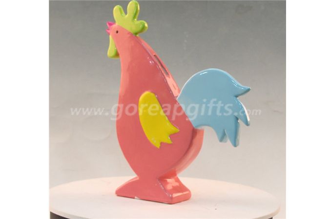 Colorful Cock home decoration ceramic ware 