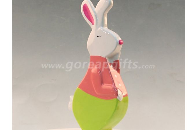 Colorful Rabbit ceramic home decoration home ware 