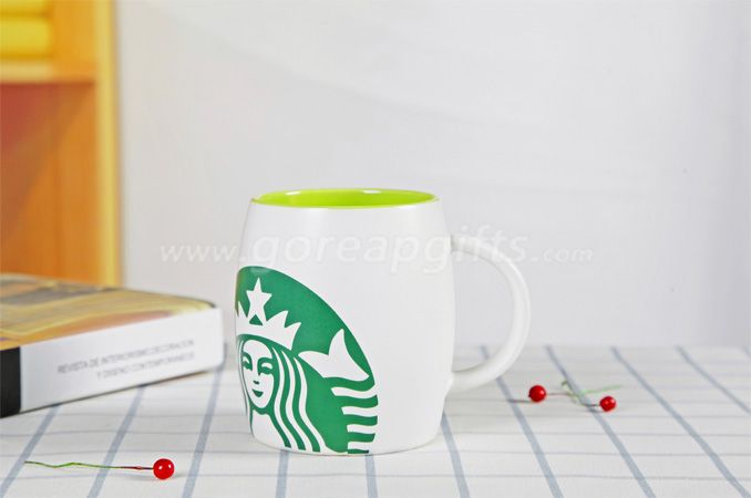 Color  glazed starbuck ceramic coffee mugs factory produce