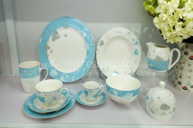 Wholesale Mordern tableware 12pcs stoneware ceramic dinner set