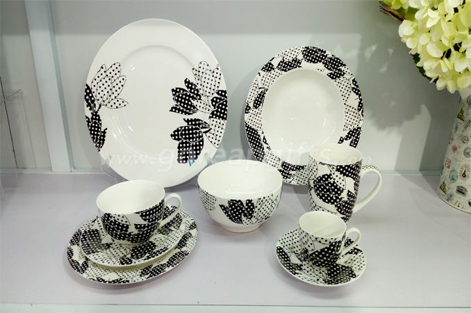 2018  new design bone China dinner set tableware set ceramic dinnerware sets